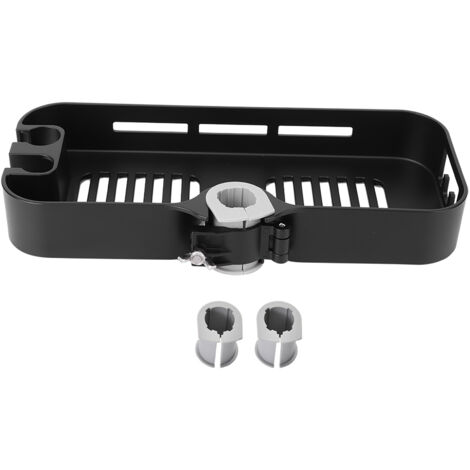 Matte Black Shower Pole Storage Shelf Rack With Shower Head Holder Bathroom Accessory (1/5)