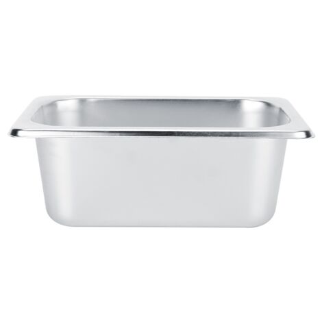 Stainless Steel Food Buffet Basin Plates Pots Tray Dishes Holder Square Food Container (1/5)