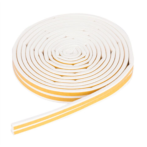 5 Meters 96mm Self adhesive Door Window Sound Insulation Sealing Strip Rubber Seal (White) (1/5)