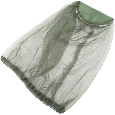 Mosquito Head Net Hat Anti Sun Bucket Hat with Hidden Net Mesh Protection from Bee Green (1/5)