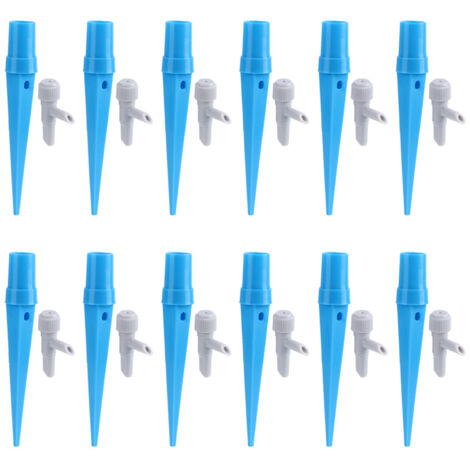 12PCS Automatic Flower Watering Spikes Self Watering Drip Irrigation System (1/5)