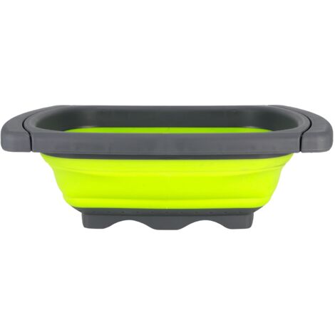 Foldable Fruit Vegetable Washing Basket Strainer Draining Basket for Fruit Vegetable (1/5)