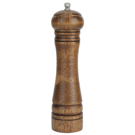 Professional Oak Wood Pepper Grinder Kitchen Manual Spice Salt Pepper Mill Kitchen Tool8 Inches (1/5)