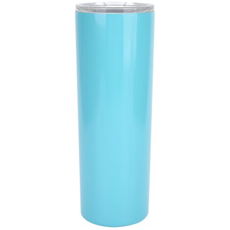 20oz Stainless Steel Travel Cup Water Mug with Lid for Coffee Tea Beverages Hot or Cold DrinksBright Blue (1/5)