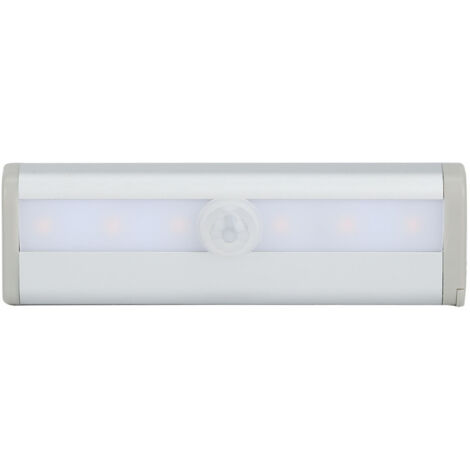 6 LEDs Infrared Human Body Induction Lamp Cabinet Cupboard Wardrobe Motion Sensor LightWarm White (1/5)