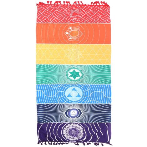 150x75cm Rectangular Shape Unique Colorful Hanging Blanket Beach Bath Towel Home Decoration (1/5)