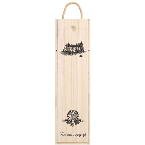 Retro Red Wine Bottle Box Portable Delicate Wooden Storage Container Gift Case Decoration (1/5)
