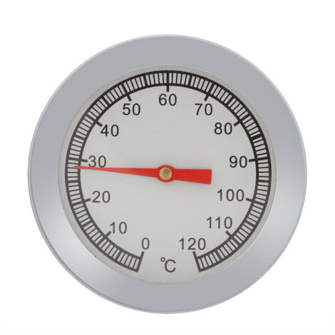 1pc BBQ Pizza Grill Thermometer Temperature Gauge 120℃ for Barbecue Cooking (1/5)