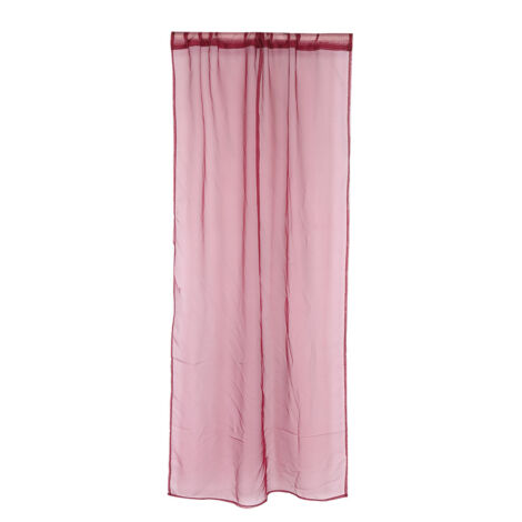 Sheer Window Curtain Bedroom Balcony Drape Curtain Window Treatment (Wine Red) (1/5)