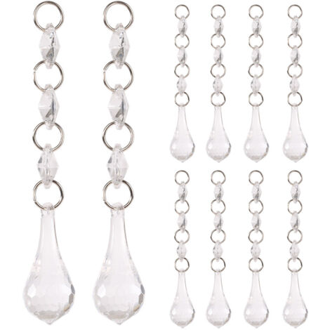 DIY Transparent Acrylic Ball Bead Hanging Pendant Decoration Ornament Accessory (L) (1/3)