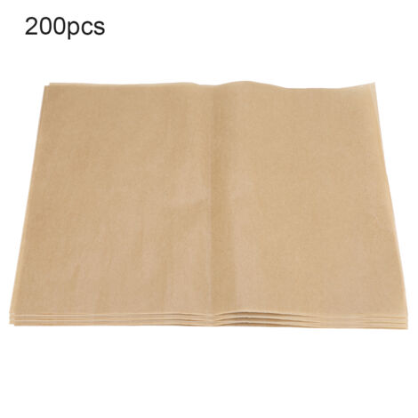 200Pcs Non-stick Square BBQ Paper Baking Sheets Barbecue Foil Paper for Grill (1/5)