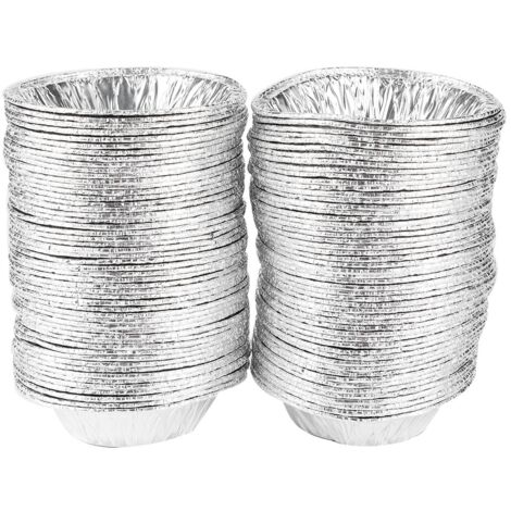 100PCS NonStick Egg Tart Mold Cupcake Cake Cookies Tin Mould Case Cup Kitchen Baking Tool (1/5)
