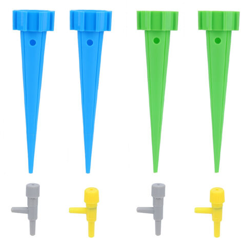 4pcs Adjustable Automatic Plant Watering Irrigation Device Flower Water Drip Spikes with Valve (1/5)