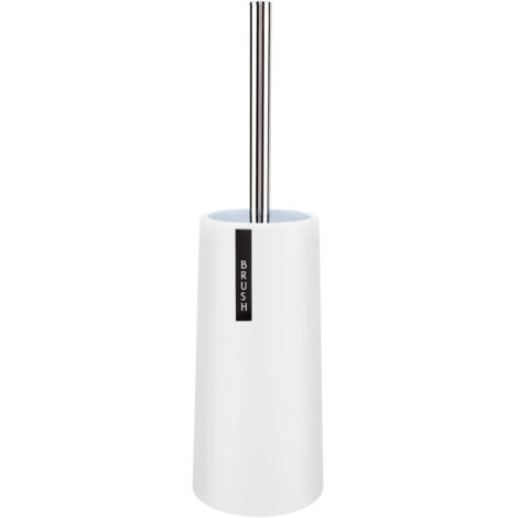 Toilet Brush With Holder Duty Stainless Steel Upgraded Handle Scrubber Cleaner Set(White) (1/5)