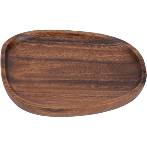 Irregular Wood Storage Tray Snack Fruit Organizer Table Accessories Fast Food Plate Decoration16x13cm (1/5)
