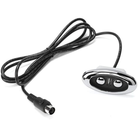 LED Backlight 2 Button Electric Sofa Hand Control Switch Sofa Controller with USB Port Input 12‑29V USB Output 5V‑2A (1/5)