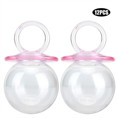 12PCS Nipple Shape Candy Boxes Wedding Favor Party Plastic Candy Gift Box Pink (1/5)