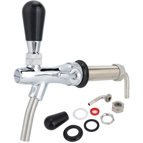 G5/8in Thread Long Shank Adjustable Draft Beer Faucet Tap Dispenser Wine Tools Home Brewing Accessories