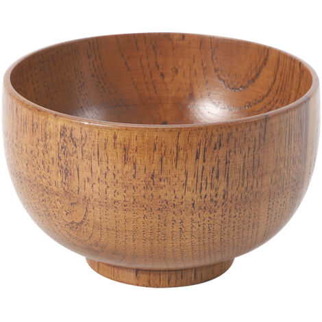 Fruit Salad Noodles Rice Dining Wooden Bowl Kitchen Utensils Food Container TablewareSmall 11cm