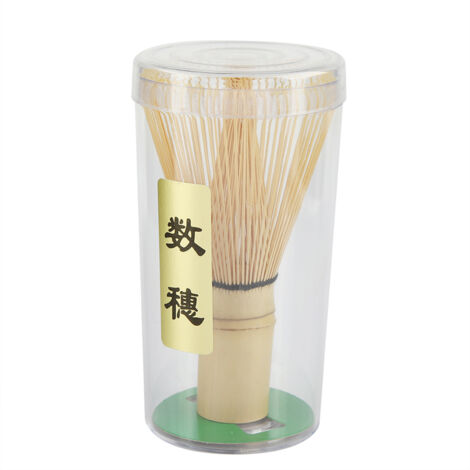 Natural Bamboo Tea Whisk Chasen Preparing Matcha Powder Brush Tool(72 Prongs) (1/5)