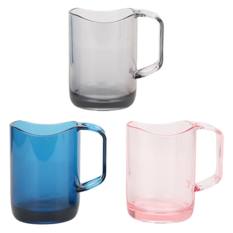3Pcs Innovative Thicken Toothbrush Cup with Handle Toothbrush Holder Bathroom Supply (1/5)