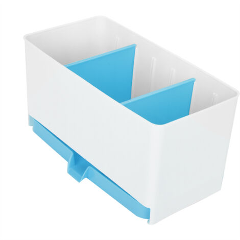 Separated Washable Kitchen Draining Rack Spoon Chopsticks Storage Box Holder Organizer (Blue) (1/5)