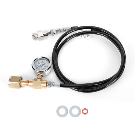 DIN477 1.5m Black Soda Hose with 3000psi pressure gauge Kit Accessories for SodaStream/Soda Club (1/5)