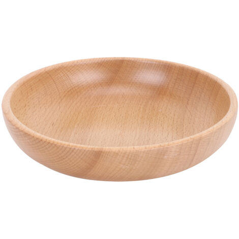 20cm Wooden Plate Round Natural Wood Serving Tray Tea Food Server Dishes Water Drink Platter (1/5)