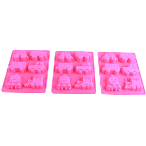 Thomas Train Car Soap Mould Fondant Cake Decoration Mold Silicone DIY Baking Tool (1/3)