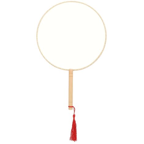 DIY Chinese Ancient Court Round Blank Hand Fan Chinese Style Silk Fan (1/5)