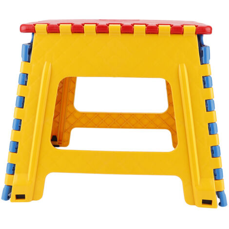 Folding Stool Small Chair Advanced Portable Children Stool 3222.530cm(Chair Surface Red)