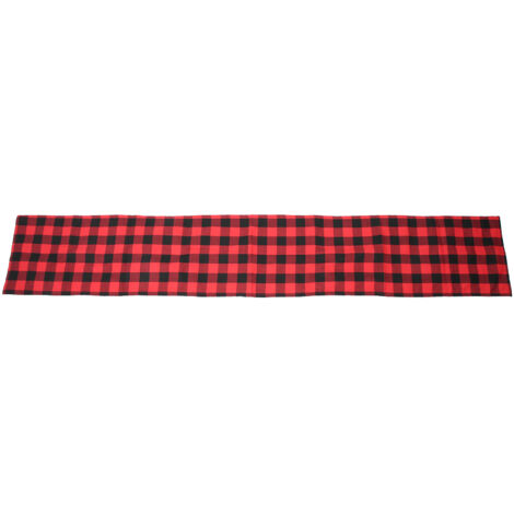 210x35cm Red Black Plaid Pattern Table Runner Tablecloth Christmas Table Decorations Home Decor (1/5)