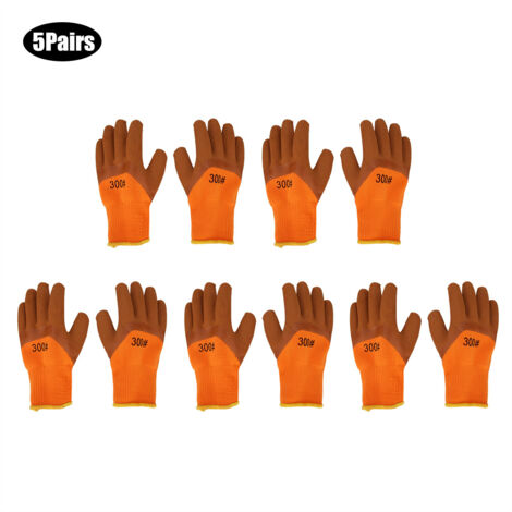 5 Pairs Thickened Garden Gloves Wear Resistant Non-Slip Breathable Gardening Work Gloves (1/5)