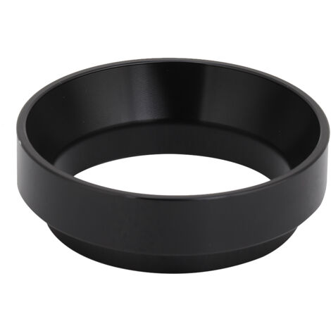 58mm Aluminum Universal Coffee Dosing Ring Funnel Replacement Coffee Maker Accessory (Black) (1/5)