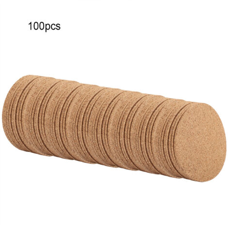 100Pcs Wood Drink Coaster Tea Coffee Cup Mat Pad Wood Tableware Home Decor (1/5)