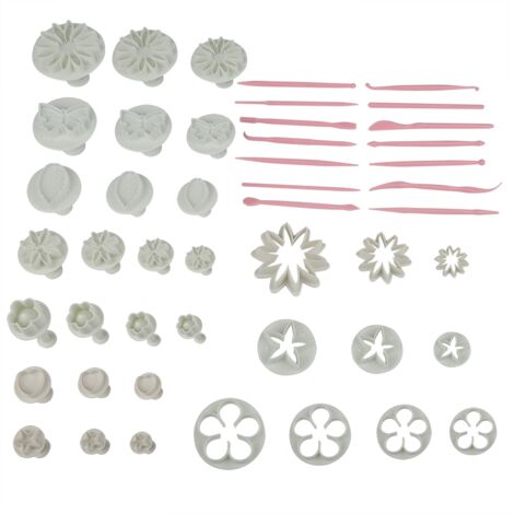 47pcs/set Fondant Cake Decoration Cutters Cookies Cutter Molds DIY Pastry Baking Decor Tool (1/5)