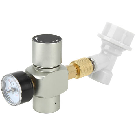 Homebrew Beer CO2 Regulator Charger Gas Disconnect with Plastic Connector 0-60PSI (1/5)