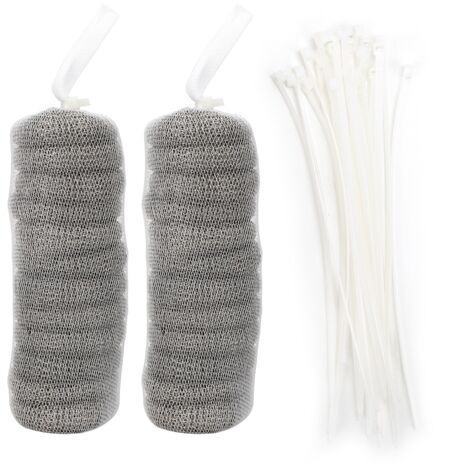 24Pcs Filter with 24Pcs Cable Ties Stainless Steel Washing Machine Lint Traps Cleaning Tools (1/5)
