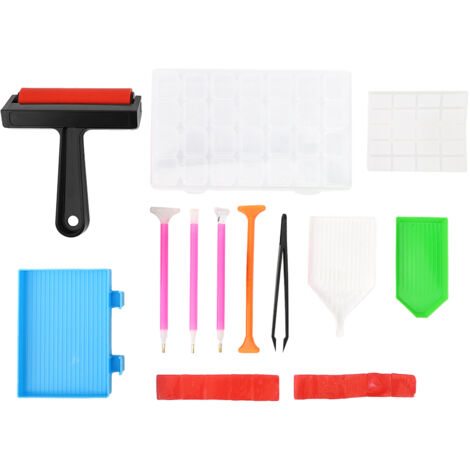 22Pcs Drill Painting Tool Kit DIY Accessories Set Roller Storage Box for Adult Kid DIY Use (1/5)