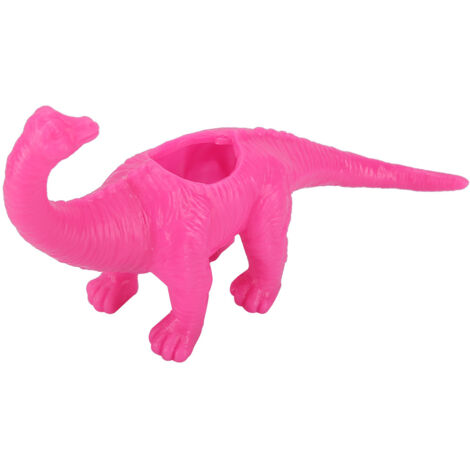 Dinosaur Animal Flower Pot Cactus Succulent Plant Pot Garden Decoration (Rose Red)