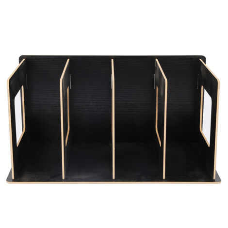 Wooden DIY Desktop Bookshelf Rack Books DVD Storage Magazine Holder for Students Kids Adult 01 (1/5)