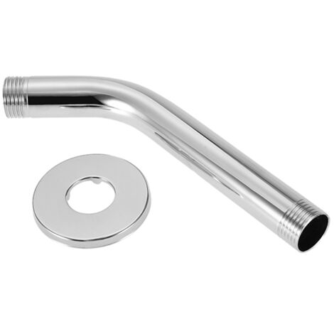 6'' Stainless Steel Round Top Shower Arm Pipe Wall Mount for Bathroom Ceiling Shower Head (1/5)