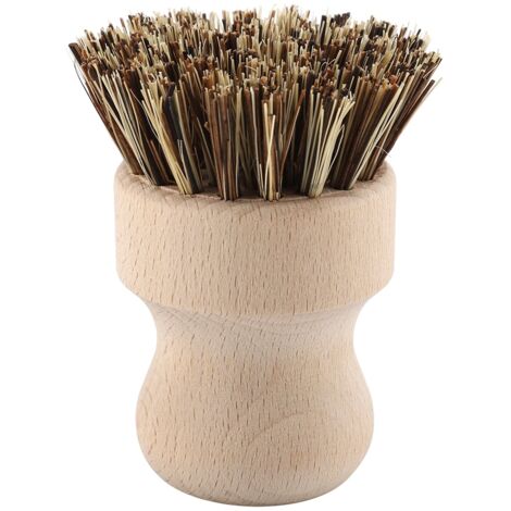 Beech Sisal Silk Pot Sink Cleaning Brush Vegetable Natural and Environmentally Friendly Brush (1/5)