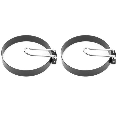 2pcs Stainless Steel Round Non-Stick Egg Shaper Frying Pan Ring Mold Accessory Kitchen Utensils (1/5)