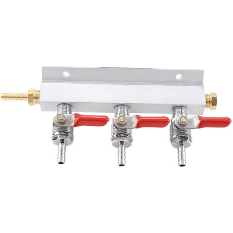 3 Way CO2 Gas Distribution Manifold Beer Dispensing Barrel Dispenser (1/5)