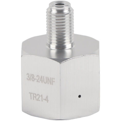 Soda Water CO2 Adapter Mini Regulator Homebrew Beer Corny Keg 3/8‑24UNF to 6ACME‑6G (1/5)