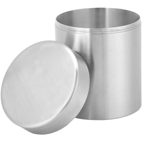 400ml Stainless Steel Tea Tin Can Home Kitchen Canisters for Tea Coffee Sugar Storage (1/5)