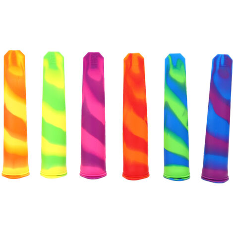 6Pcs/Set Household Multicolored Silicone Ice Cream Mold Maker DIY Kitchen Supplies (1/5)