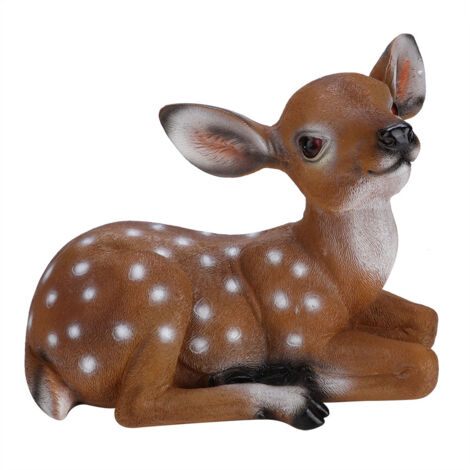 Simulated Sika Deer Garden Decor Scene House Patio Ornaments Resin Animal Model (1/5)
