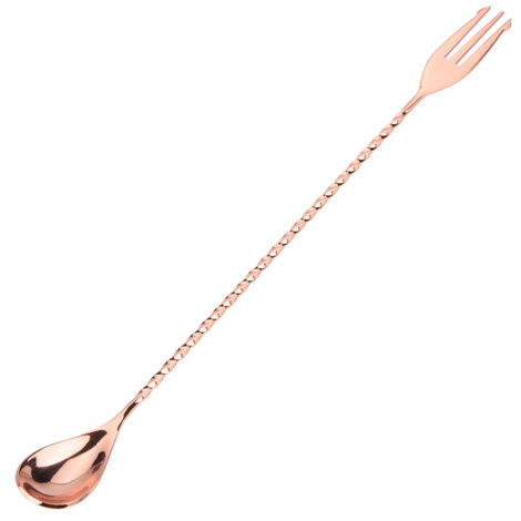 1Pc Stainless Steel Cocktail Spoon Beverage Coffee Mixing Layering Tool with Long Handle(2) (1/5)